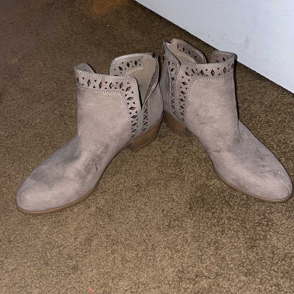 Taupe booties